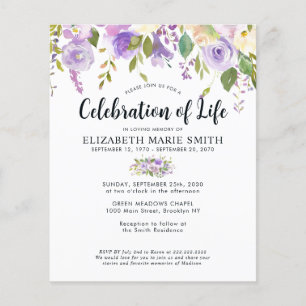 Haushaltsfeier Lila Beerdigung der Blüten