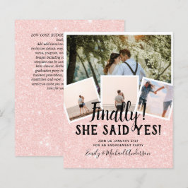 HAUSHALTSFOTO Verlobte Hochzeitsankündigung