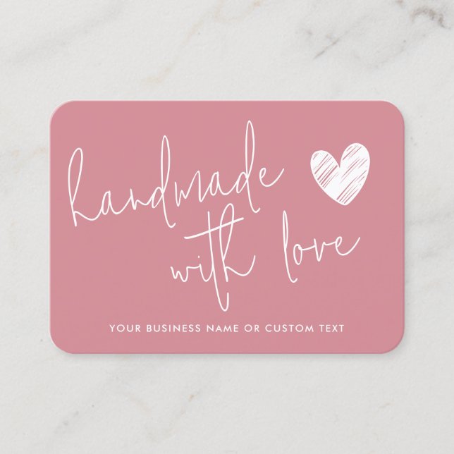 Haushaltsführung mit Liebe Rosa dank Candle Care Visitenkarte (Vorderseite)