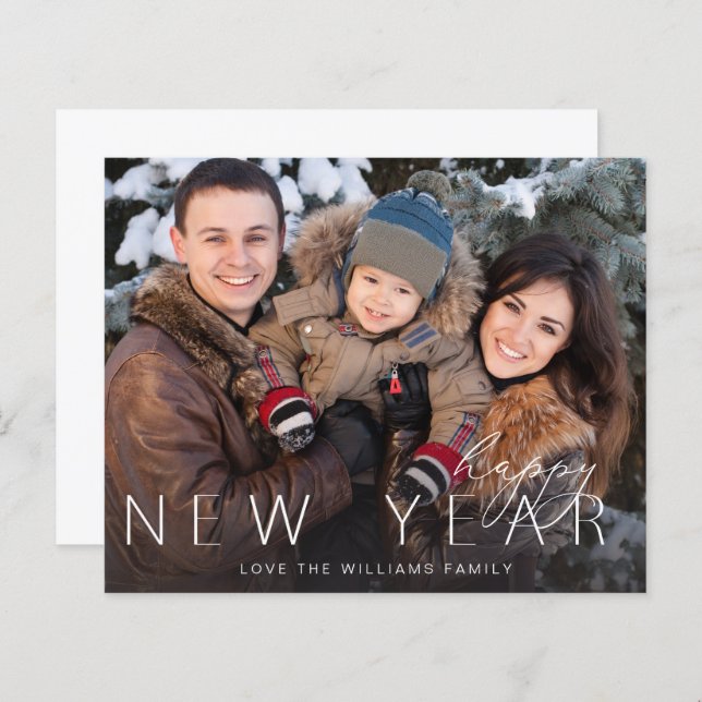 Haushaltsglücklich Neues Jahr Minimalistisches Chi (Vorne/Hinten)