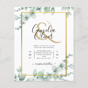 HAUSHALTSGRÜNE zum Hochzeitsempfang QR CODE-UAWG Flyer