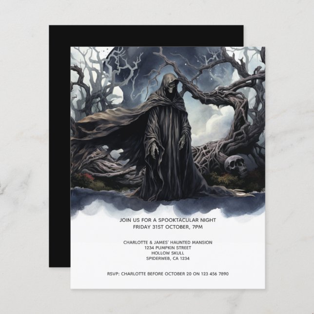 HAUSHALTSHalloween-grimmiger Sensenmann (Vorne/Hinten)