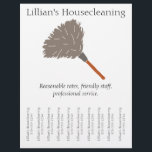 Haushaltshilfe Flyer, Abreißstreifen Flyer<br><div class="desc">Informieren Sie sich mit diesen auffälligen Flyern über Ihr Haus- oder Zimmermädchengeschäft. Sie sind mit einer Abbildung eines klassischen Federstaubers, Ihrem Firmennamen, einer kurzen Beschreibung und Abreißleisten mit Ihrer Telefonnummer versehen. Sie sind ideal, um auf dem Bulletin-Board Ihres lokalen Kaffeehauses aufzuhängen oder wo sonst gewollt, um Ihr Geschäft zu fördern....</div>