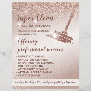 Haushaltshilfe ReinigungsHouse Sparkling Rose Gold Flyer