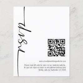 Haushaltskalligrafie QR Code Wedding RSVP