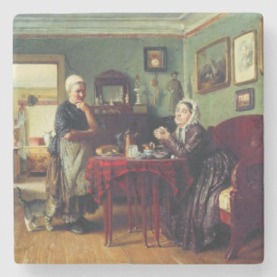 Haushaltskonversation (von Konstantin Makovsky) Steinuntersetzer