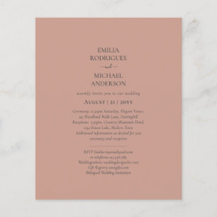 HAUSHALTSLEICHTER Terracotta Monochrome WEDD Flyer