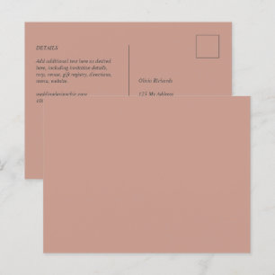 HAUSHALTSLEICHTER Terracotta Monochrome WEDD Postkarte