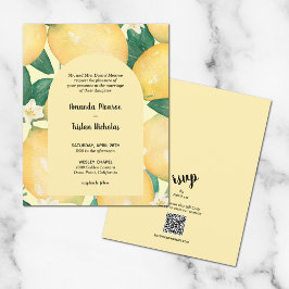 Haushaltslemons Hochzeit in einer Einladung