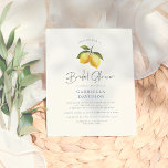 Haushaltslinie Lemon & Mittelmeer Tiles Brautparty<br><div class="desc">Genießen Sie die Braut-in-Stil mit dieser eleganten und modernen Brautdusche im Zitronenmotiv. Diese elegante und preiswerte Aquarelleinladung mit einer schönen handbemalten Aquarellbildermalung zweier Zitronen und Zitronenblüten, die an einem Baumzweig hängen, eignet sich perfekt für eine Vielzahl von Brautparty-Themen. Die klassische, elegante Typografie, gepaart mit moderner handgeschriebener Kalligraphie, schafft einen eleganten...</div>