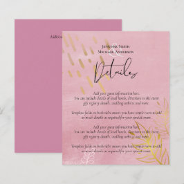 HAUSHALTSMITTEL Dusty Pink Gold Hochzeit