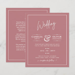 HAUSHALTSMITTEL Dusty Rose MONOCHROME Hochzeit