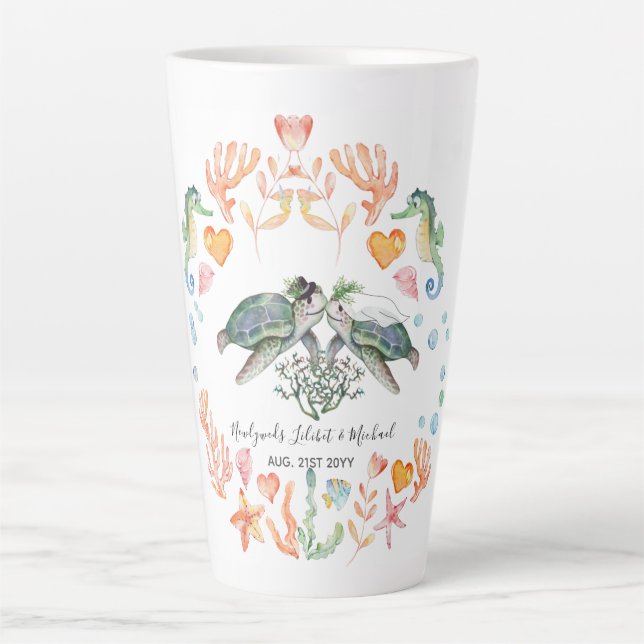 HAUSHALTSMITTEL Hochzeitsgeschenke für maßgeschnei Milchtasse (Vorderseite)