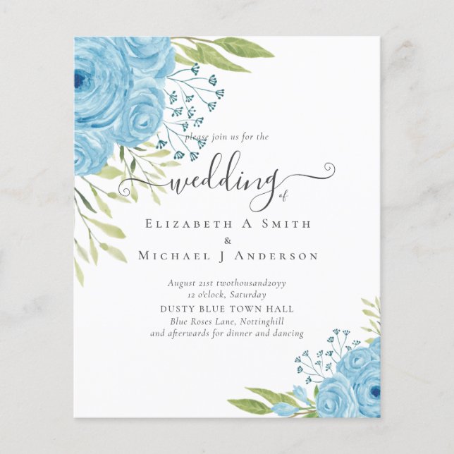 HAUSHALTSMITTEL Limone Blüten Hochzeit Flyer (Vorne)