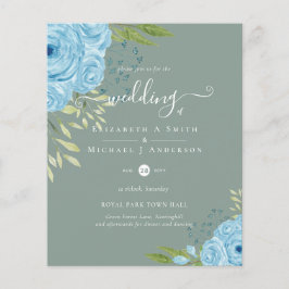 HAUSHALTSMITTEL Limone Blüten Hochzeit Flyer
