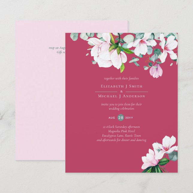 HAUSHALTSMITTEL Rosa Magnolias Sage Eukalyptus Mi (Vorne/Hinten)