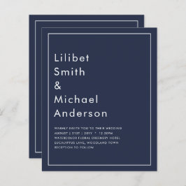 HAUSHALTSNavy Blue Monochrome WEDING