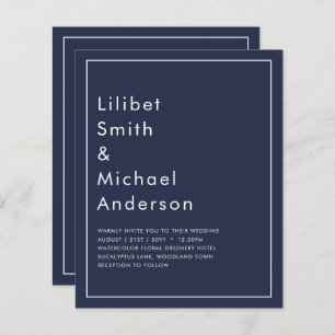 HAUSHALTSNavy Blue Monochrome WEDING