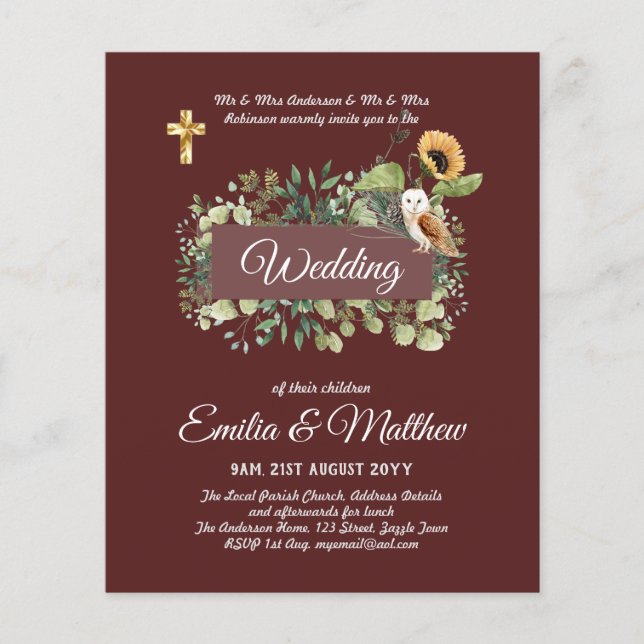 HAUSHALTSPLAN - Blätter für katholische Hochzeitsb Flyer (Vorne)