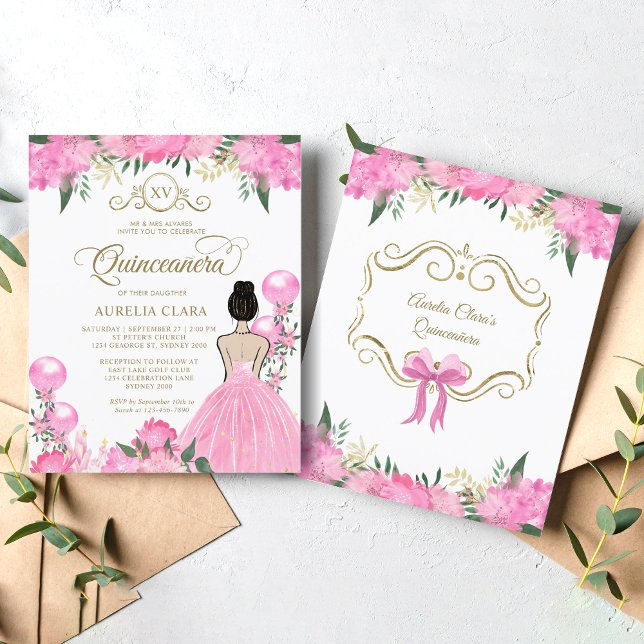 HAUSHALTSPLAN Floral Pink Gold Prinzessin XV Quinc (Von Creator hochgeladen)