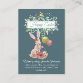 HAUSHALTSPLAN FÜR MEHRERE Osterkarten 100 x FOTO Hinweiskarte