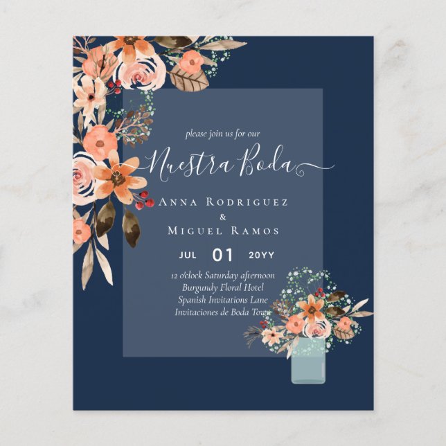 HAUSHALTSPOLITISCHE BODA Herbst-Blume Orange Flyer (Vorne)