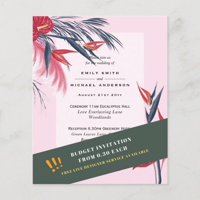 HAUSHALTSPOLITISCHE Pampas Tropical Pink Flyer (Vorne)