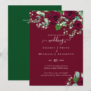 HAUSHALTSPOLITISCHE Rote Rosen Gypsophila WEDING