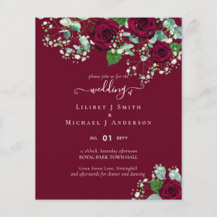 HAUSHALTSPOLITISCHE Rote Rosen Gypsophila WEDING