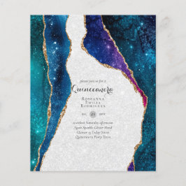 HAUSHALTSQUINCEANERA - AGATE Glitzern Glamour Chic Flyer