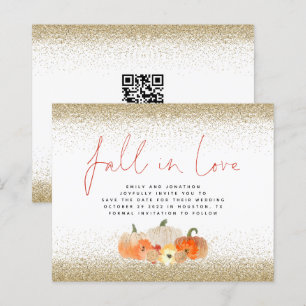 Haushaltsrückgang in Liebe Pumpkins Glitzer QR Ret