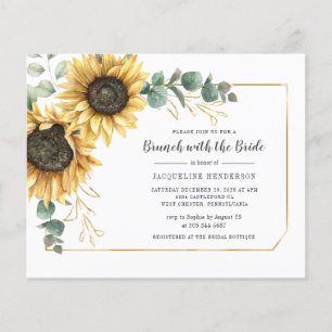 Haushaltsschrift Eukalyptus Sunflower Bridal Brunc