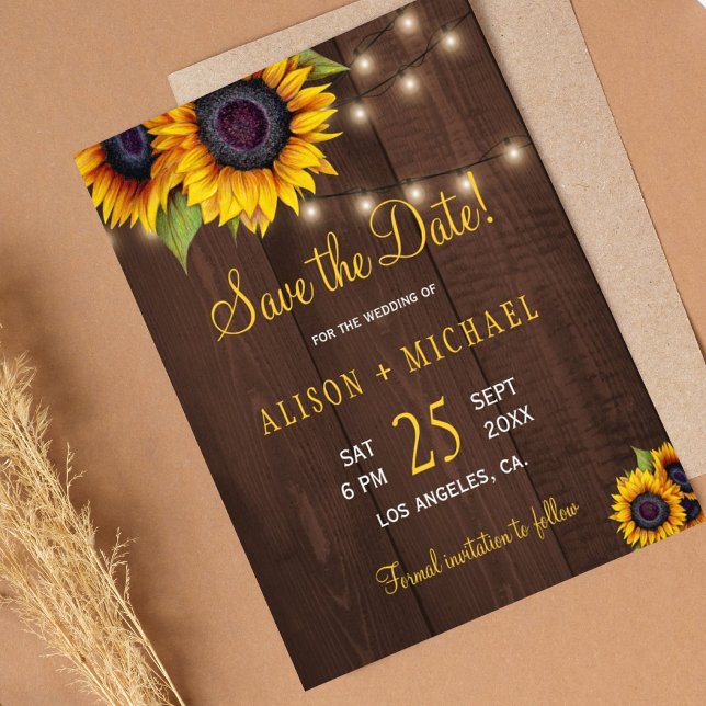 Haushaltssonnenblumen rustikales Holz gerettet Dat Flyer (Von Creator hochgeladen)