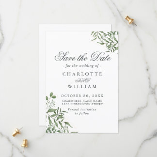Haushaltssukkulente Eukalyptus-Blätter Hochzeiten Save The Date