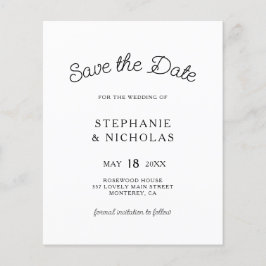 HaushaltstypoScript QR-Code Save the Date Flyer