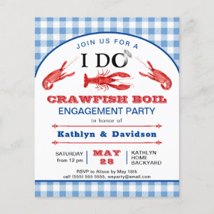 HAUSHALTSVerlobung 4 Foto Crawfish Einladung