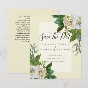 HAUSHALTSWEISSE ROSES Einladungen WEDING CHIC