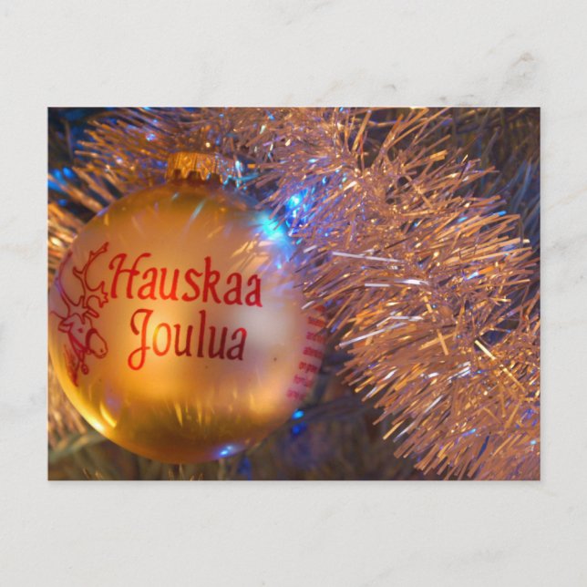 Hauskaa Joulua "frohe Weihnachten " (Vorderseite)