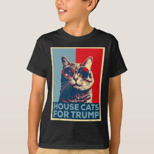 Hauskatzen für Trump 2024 Trump Gewonnen  T-Shirt