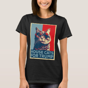 Hauskatzen für Trump 2024 Trump Gewonnen  T-Shirt