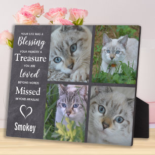 Hauskatzen-Gedächtnisgeschenk für Haustiere Beilei Fotoplatte