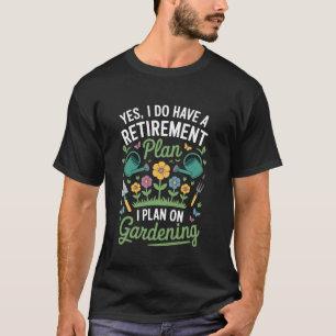 Häusliche Botanik Fan Rentnergartenbau T-Shirt