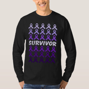 Häusliche Gewalt Aufklärungs-Überlebender violette T-Shirt