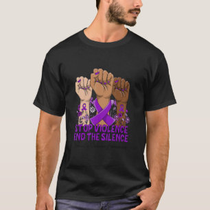 Häusliche Gewalt Bewusstsein Stoppt Gewalt Beendet T-Shirt