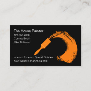Hausmaler Einzigartige moderne Visitenkarten Visitenkarte