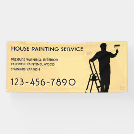 Hausmalerei-Service-Werbeaktion Zaun individuell a Banner