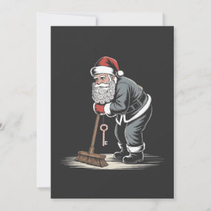 Hausmeister Claus Santa Weihnachten Hausverwalter  Dankeskarte
