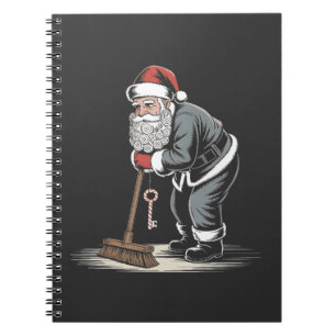 Hausmeister Claus Santa Weihnachten Hausverwalter Notizblock