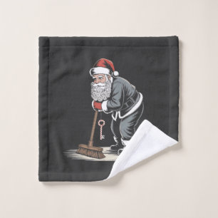 Hausmeister Claus Santa Weihnachten Hausverwalter Waschlappen