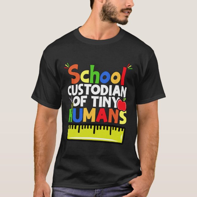 Hausmeister für kleine Menschen - Rückkehr zur Sch T-Shirt (Vorderseite)